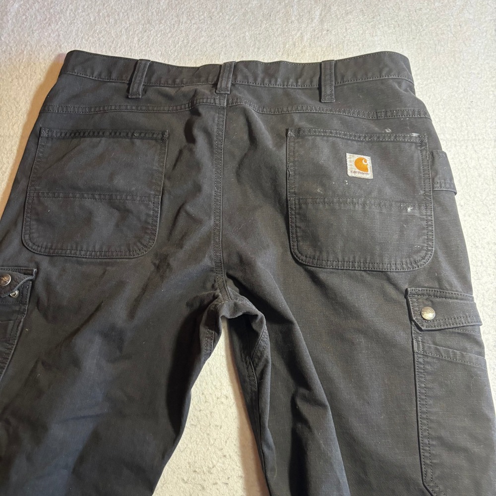 Carhartt Relaxed Straight Ripstop Double-Front Cargo Pant‎ Black Paint  38x31 - Picture 9 of 10